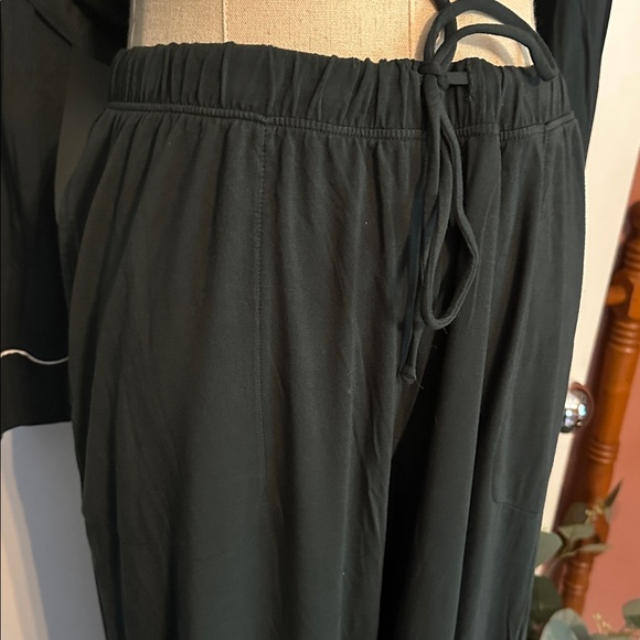 Soma Cool Nights M teal forest green 2-piece long sleeve drawstring pajamas - Picture 7 of 15